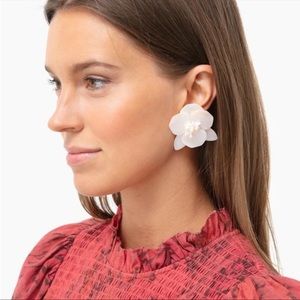 Tuckernuck White Peony Earrings